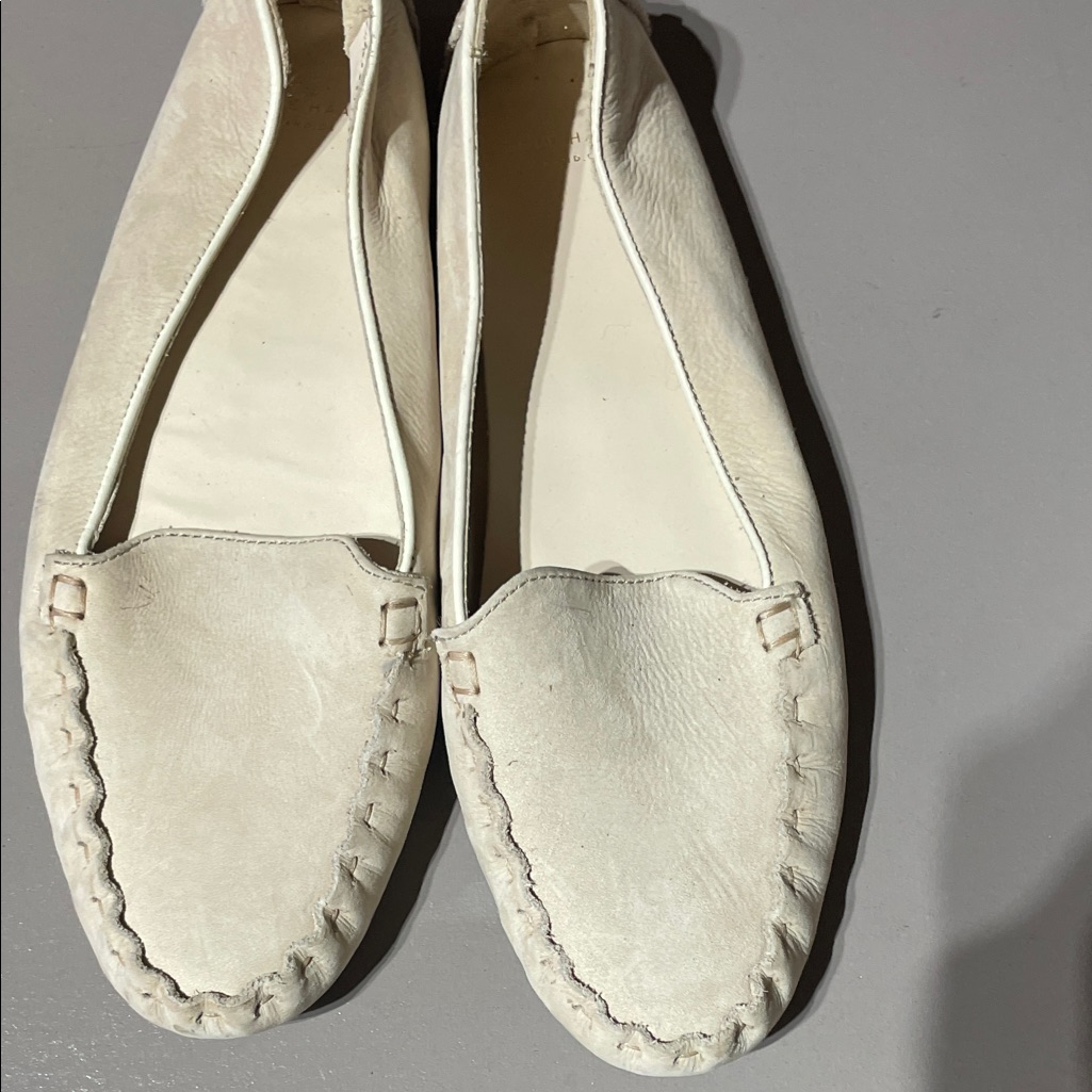Cole Haan Cream Leather Loafers
